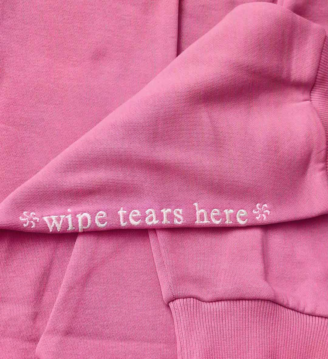 wipe tears here women's sweatshirts